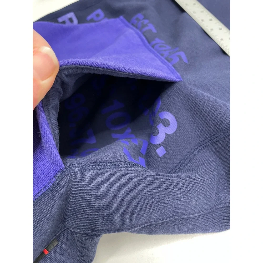 Nike Air Jordan MJ Est 1985 Fleece Lined Hoodie Purple‎ Blue Mens M Basketball